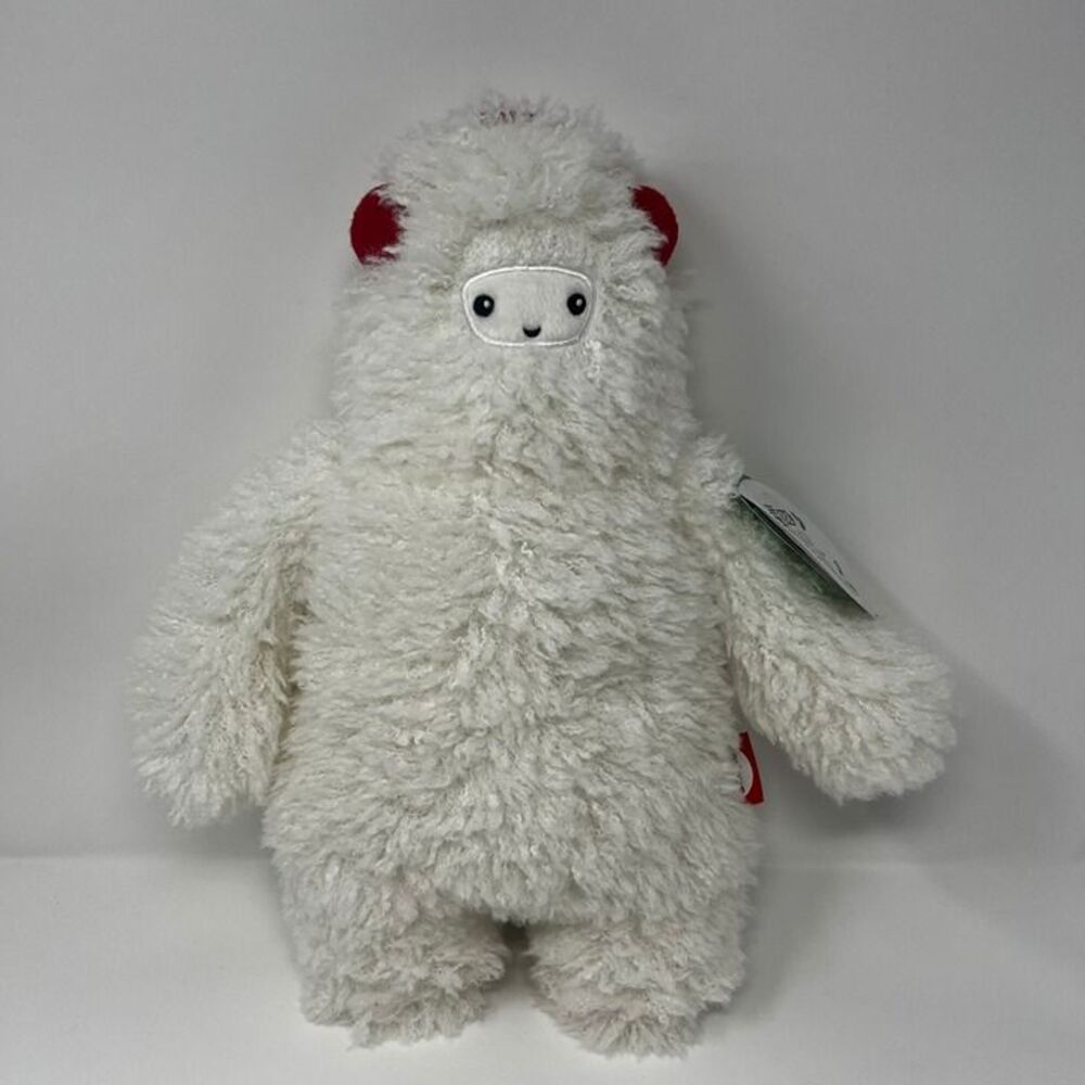 14" Yeti Standing with Ear Muffs Stuffed Animal - Gigglescape